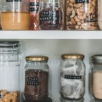 Pantry - Clear Glass Jars With Brown and White Beans